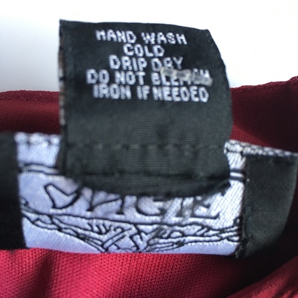 Angie dressy burgundy romper in size medium - Picture 6 of 12